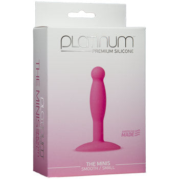 Platinum Premium Silicone Smooth Butt Plug Small - Pink 