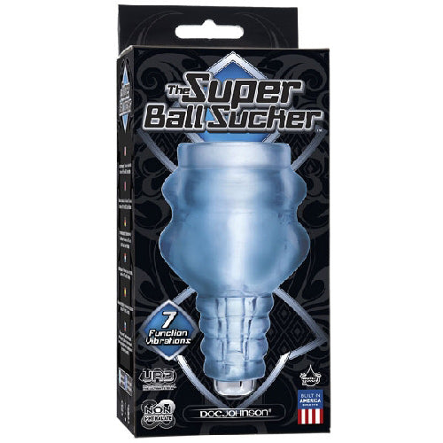 The Super Ball Sucker UR3 Vibrating Testicle Stimulator - Frost