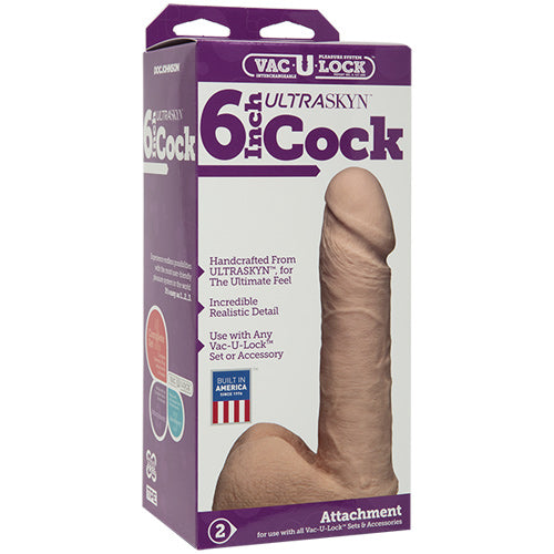 Vac-U-Lock 6" Ur3 Non-Vibrating Cock - Flesh