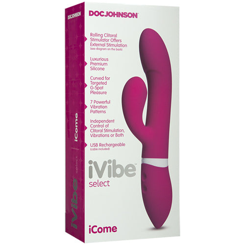 iVibe Select iCome Rabbit Vibrator Pink USB Rechargeable