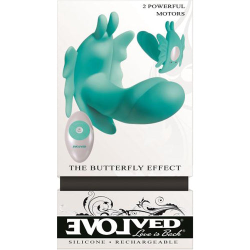The Butterfly Effect Dual Clit and G-Spot Stimulator - Teal