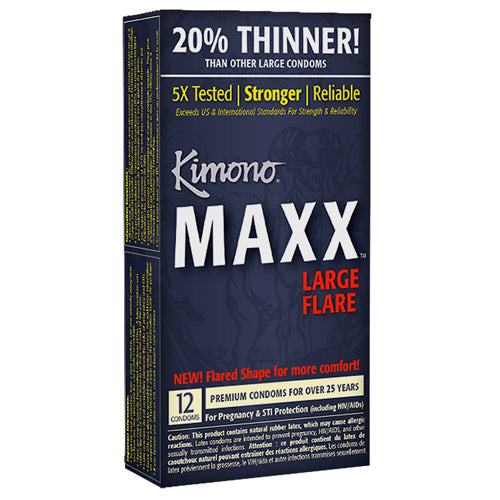 Kimono Maxx Condoms - 12 pk - Kimono Condoms