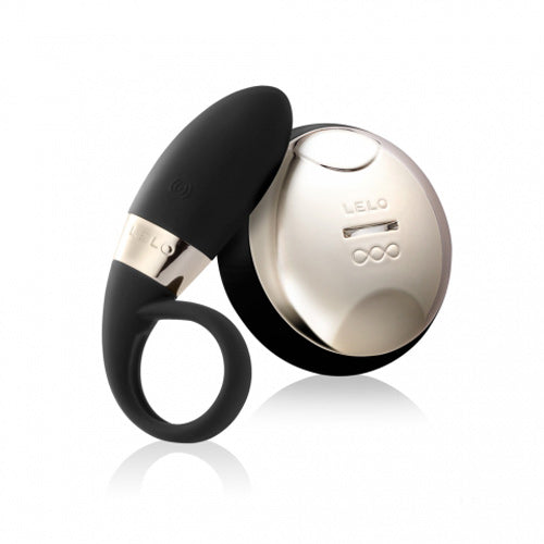 Oden 2 Rechargeable Silicone Couples Cock Ring/Remote - Black