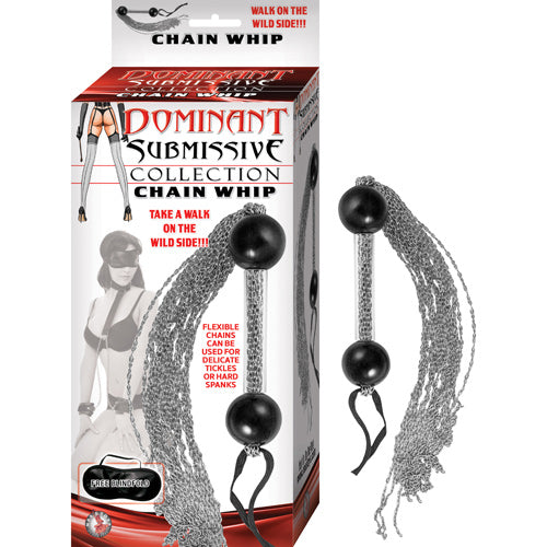 Chain Whip Dominant Submissive Collection - Silver