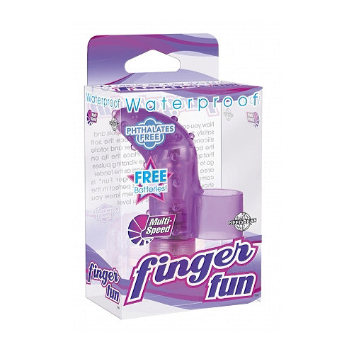 Waterproof Finger Fun Vibrating G-Spot Stimulator - Pink
