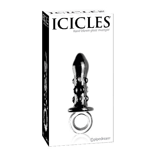 Icicles No. 37 - Hand Blown Glass Massager 