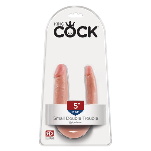 King Cock U-Shaped Small Double Trouble - Ivory