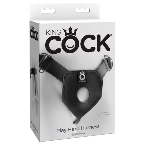 King Cock Play Hard Harness - Black