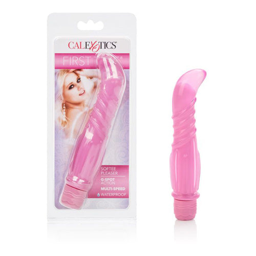First Time Collection - Softee Pleaser Vibrator - Pink