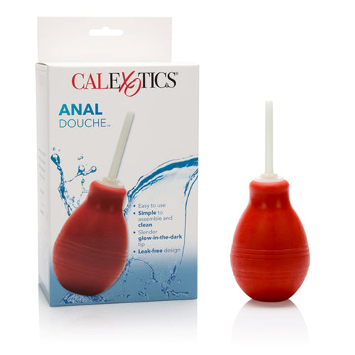 Anal Douche Anal Cleansing System (Glow in the Dark Spike) - Red