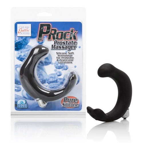 P-Rock Vibrating Silicone Prostate Massager - Black