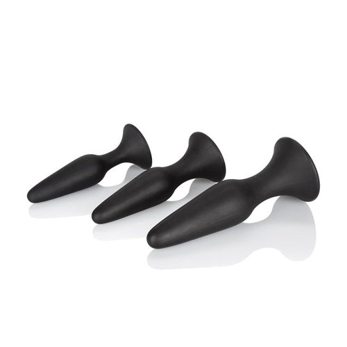 Silicone Anal Trainer Kit - Black
