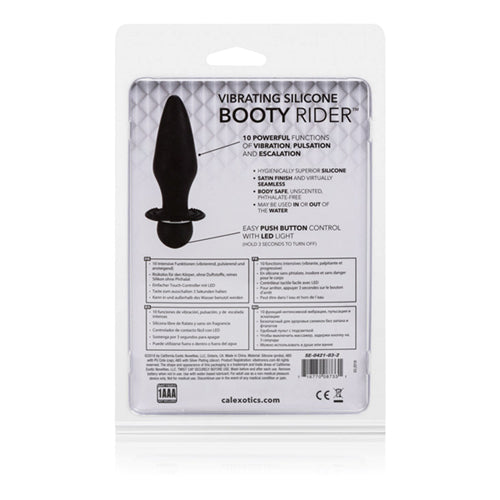 Vibrating Silicone Booty Rider - Black