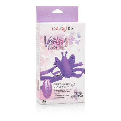 Venus Butterfly 10 Function Wireless Silicone Micro Butterfly - Purple