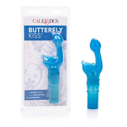 Butterfly Kiss 3 Speed G-Spot Vibrator - Blue (MS, WP) CLAM