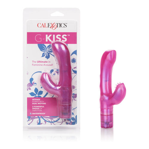 G-Kiss Vibes - 3 Speed G-Spot Dual Stimulating Vibrators - Pink (MS, WP)