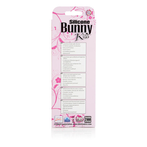 Silicone Bunny Kiss Dual Stimulator - Pink