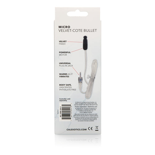 Sterling Collection Micro Sized Velvet-Cote Bullet - Cal Exotics