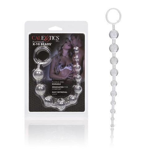 Extreme Pure Gold - X-10 Beads Anal Beads - Platinum
