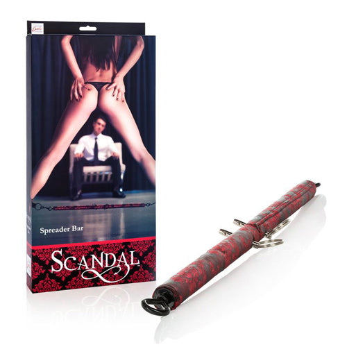 Scandal Bondage Collection: Spreader Bar - Black/Red