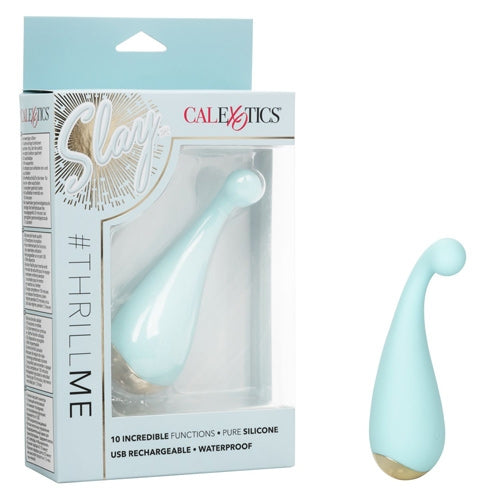 Slay 10 Function Silicone #ThrillMe Massager - Teal