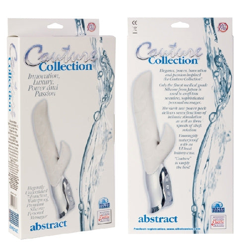 Couture Collection - 7 Function Silicone Vibrator - Abstract - White