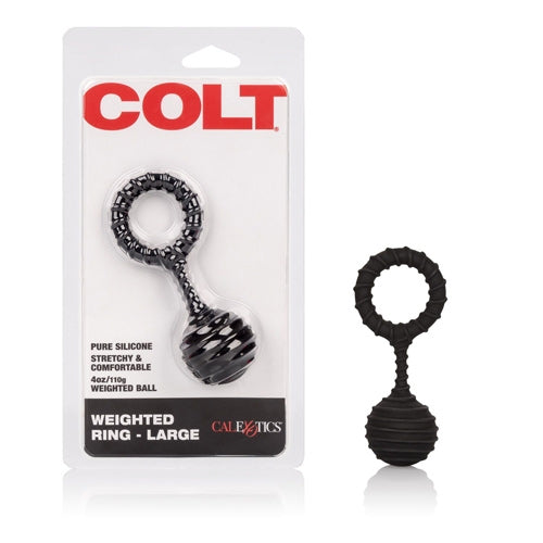 COLT 1.25 Inch Large Weighted Ring - Black