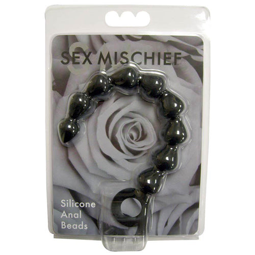 Sex & Mischief - Silicone Anal Beads - Black