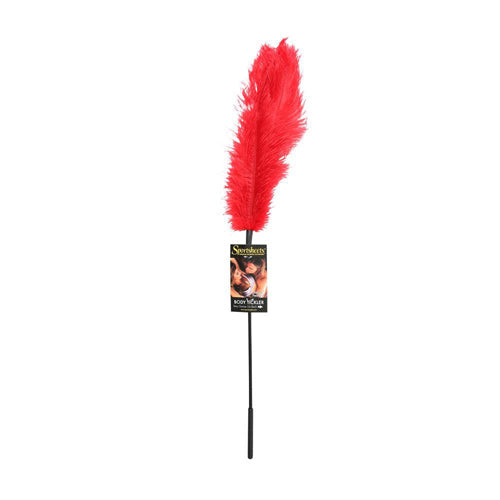 Ostrich Feather Ticklers - Red