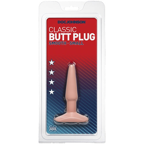 Classic Non-Vibrating Butt Plug - Small - Flesh