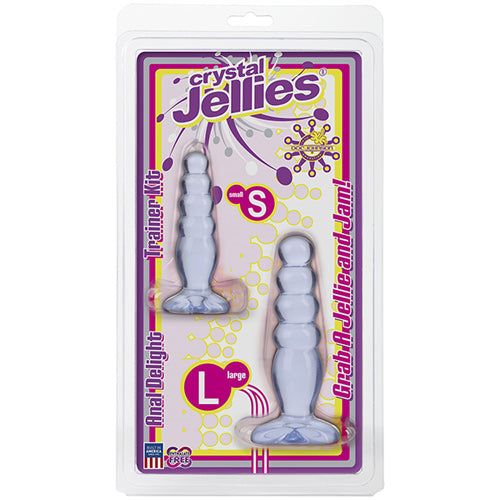Crystal Jellies Anal Delight Trainer Kit Clear - Non Vibrating