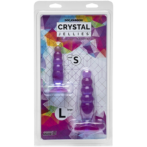 Crystal Jellies Anal Delight Trainer Kit Purple - Non Vibrating