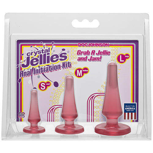 Crystal Jellies Anal Initiation Kit - Pink