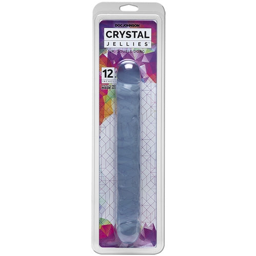 Jr. Double Dong 12" Non-Vibrating Dong - Clear Jellie