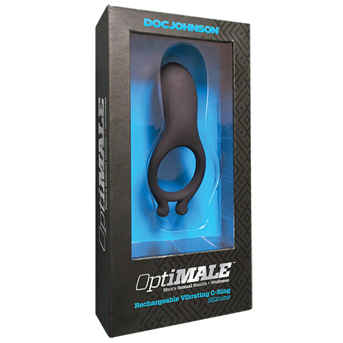 OptiMALE闁 Rechargeable Vibrating C-Ring - Black