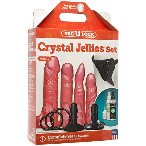 Crystal Jellies Vac-U-Lock Set - Pink