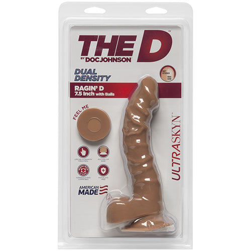 The D - 7.5 inch Ragin' D with Balls - Caramel