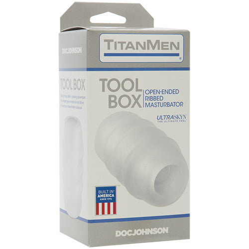 TitanMen UR3 Tool Box Non-Vibrating Masturbator - Clear