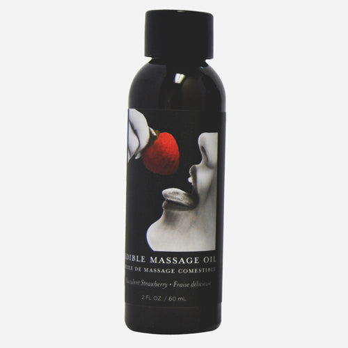 Edible Massage Oil 2 OZ - Succulent Strawberry