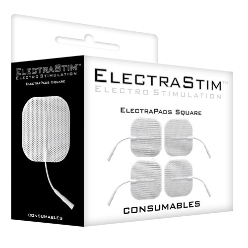 4 x Square Self Adhesive Pads 5cm x 5cm - Electrastim