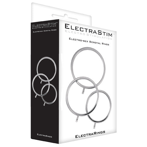 Solid Metal Scrotal Ring Set 3 Sizes - Electrastim