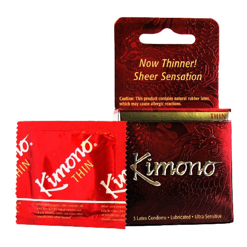 Kimono Micro Thin Condom - 3 pk