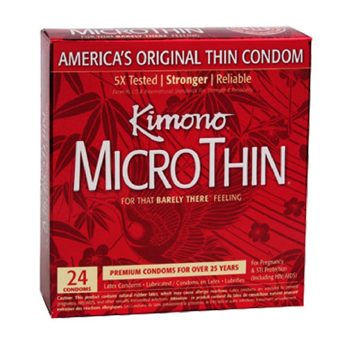 Kimono Micro Thin Condoms - 24 pk