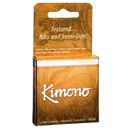 Kimono Condoms Textured - 3 pk - Kimono Condoms
