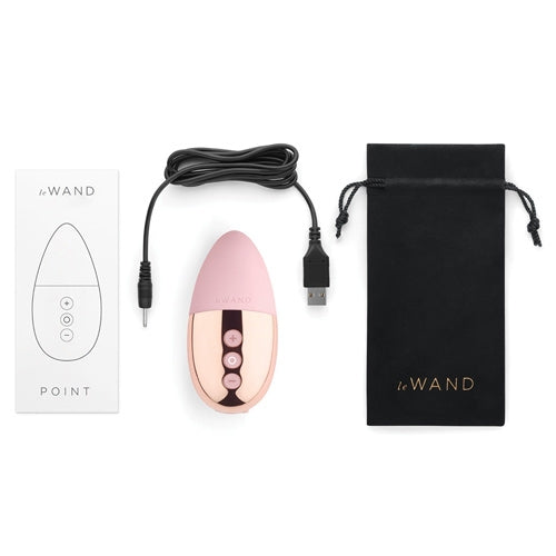Le Wand Rose Gold Rechargeable Point Mini Vibrator