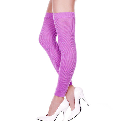 Acrylic Footless Leg Warmer - Lavender - O/S
