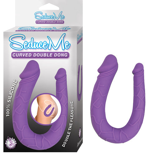 Curved 13 Inch Seduce Me Double Dong - Purple