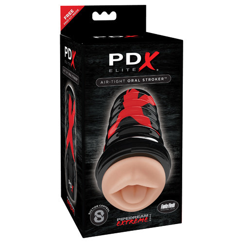 PDX Elite Air-Tight Suction Control Oral Stroker - Ivory