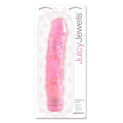 Juicy Jewels Precious Pink Multi Speed Jelly Dong Vibrator
