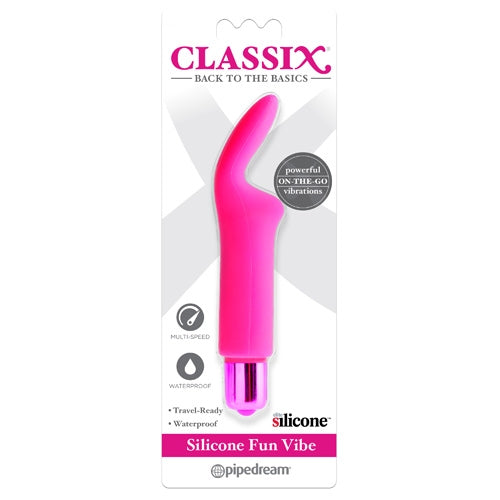 Classix Silicone 3 Speed Bunny Tip Fun Vibe - Pink
